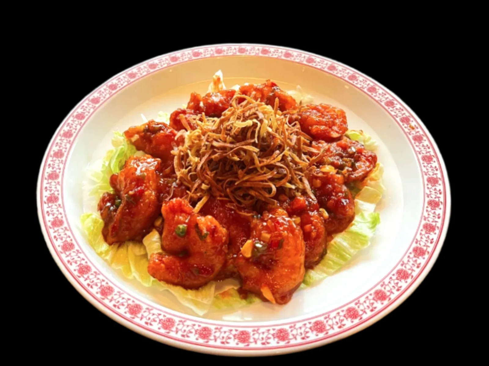 Deep-Fried Prawns with Spicy Sauce (깐쇼새우)