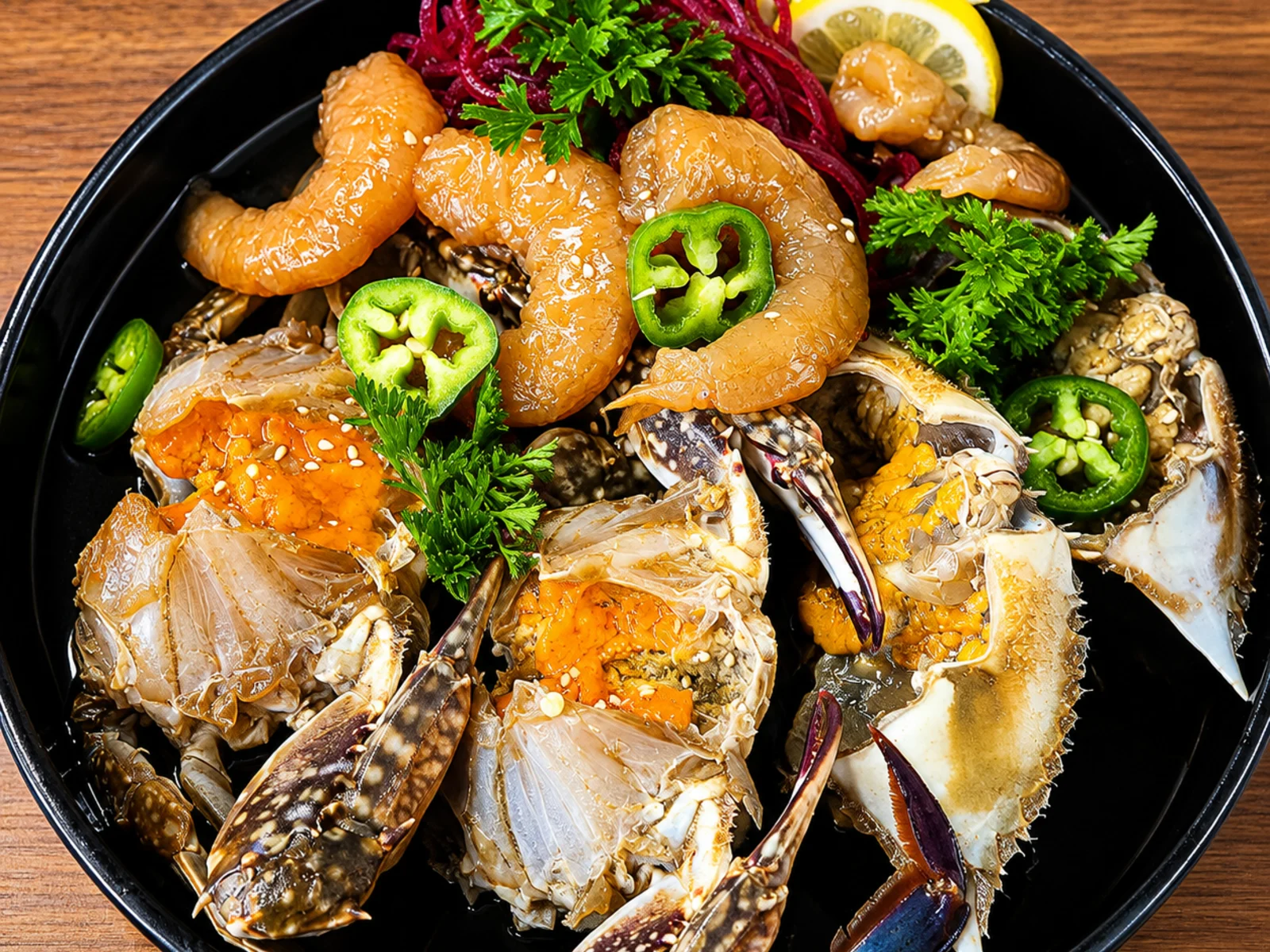 Marinated Raw whole Crab (간장게장)