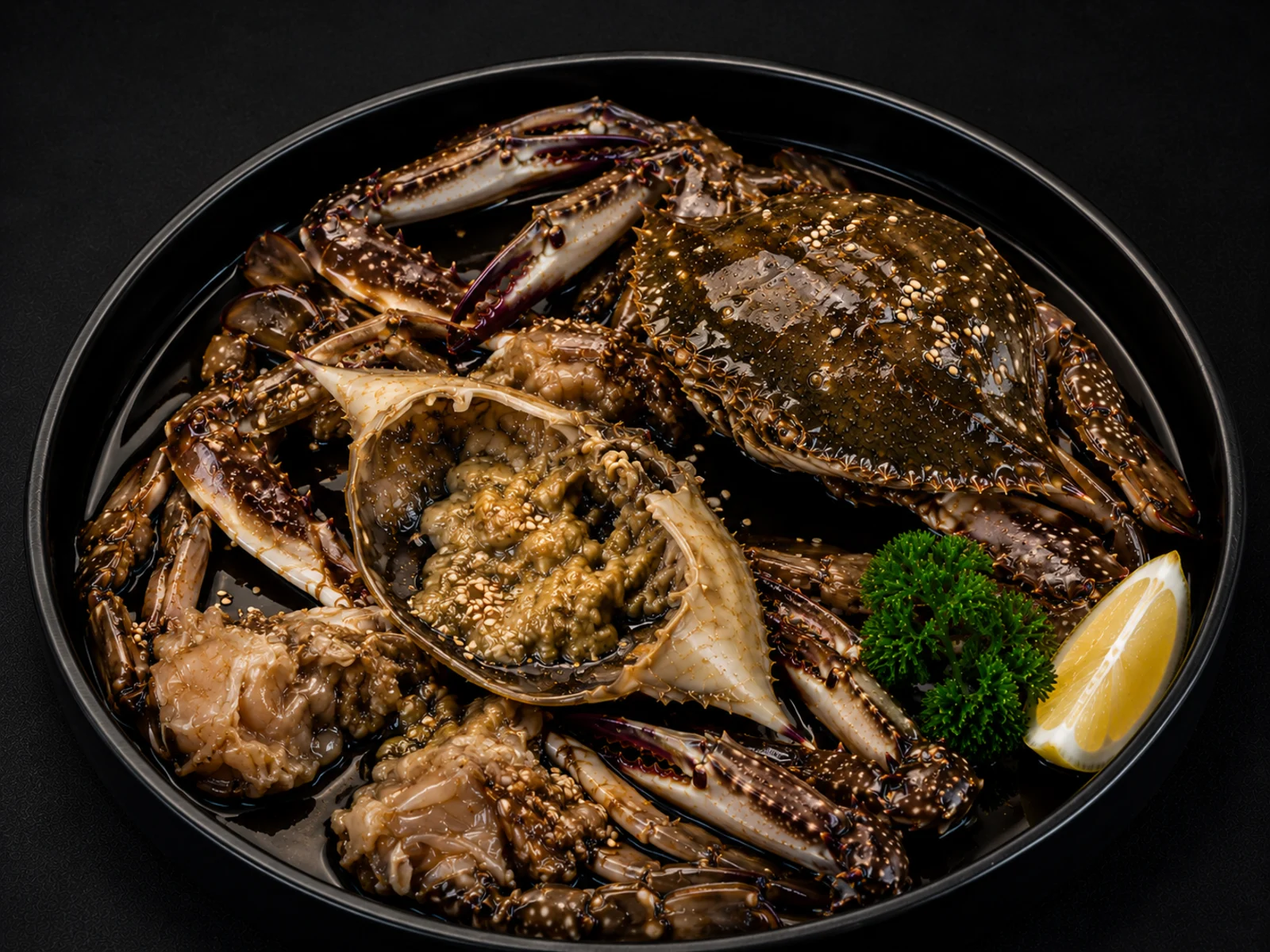 Soy-Marinated Whole Crab (2 Whole Crabs)