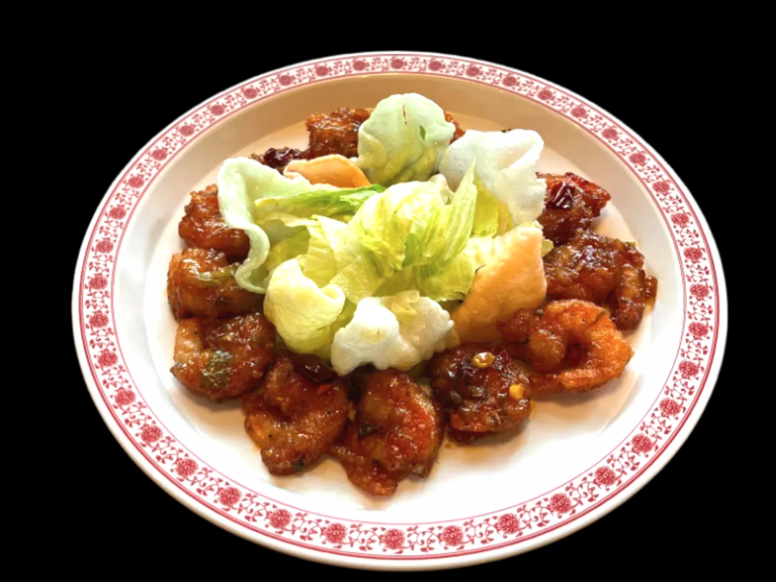Deep-Fried Prawns with Spicy Sweet and Sour Sauce (깐풍새우)
