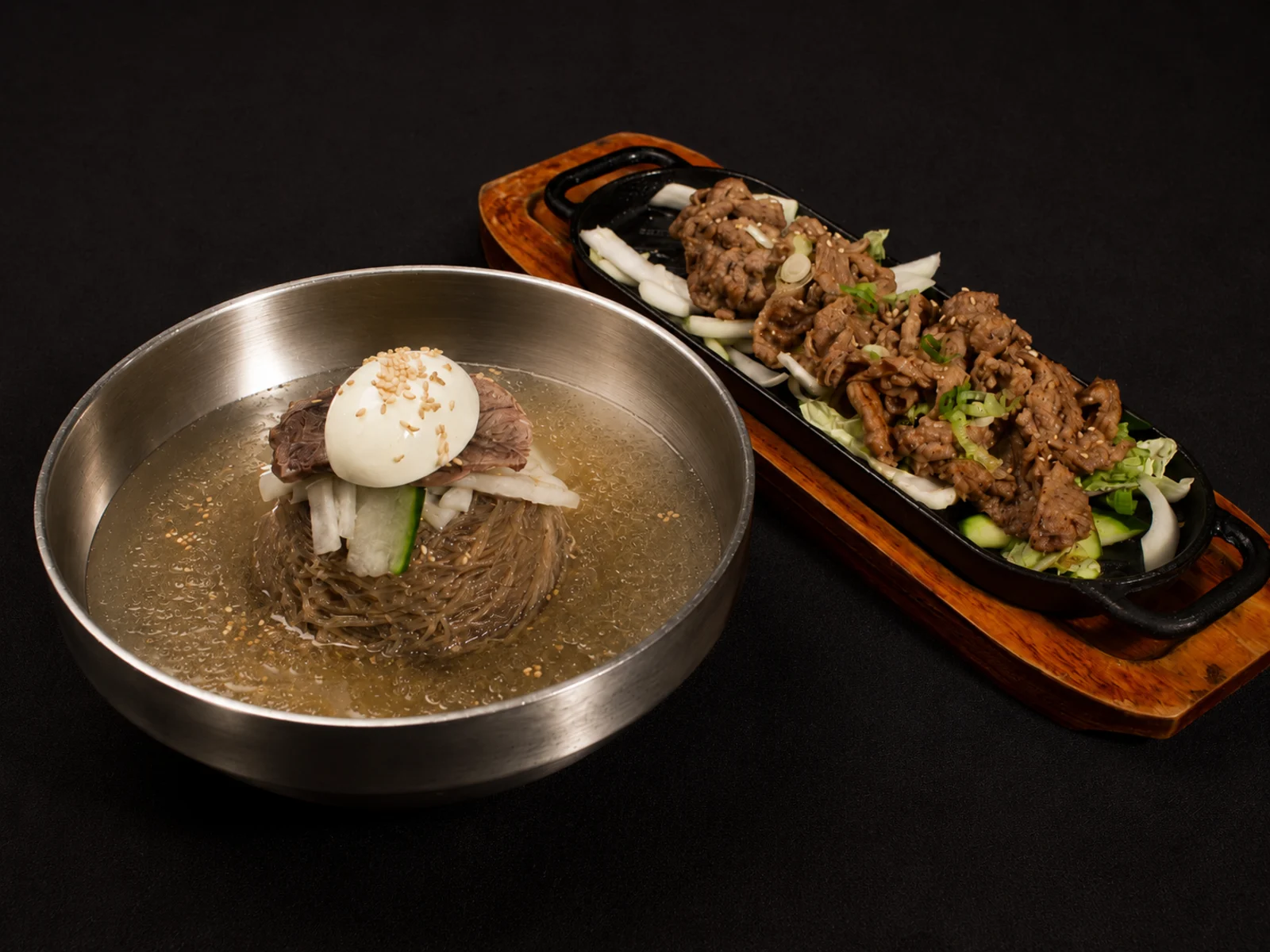 Cold Noodles & Soy Marinated Pork Combo