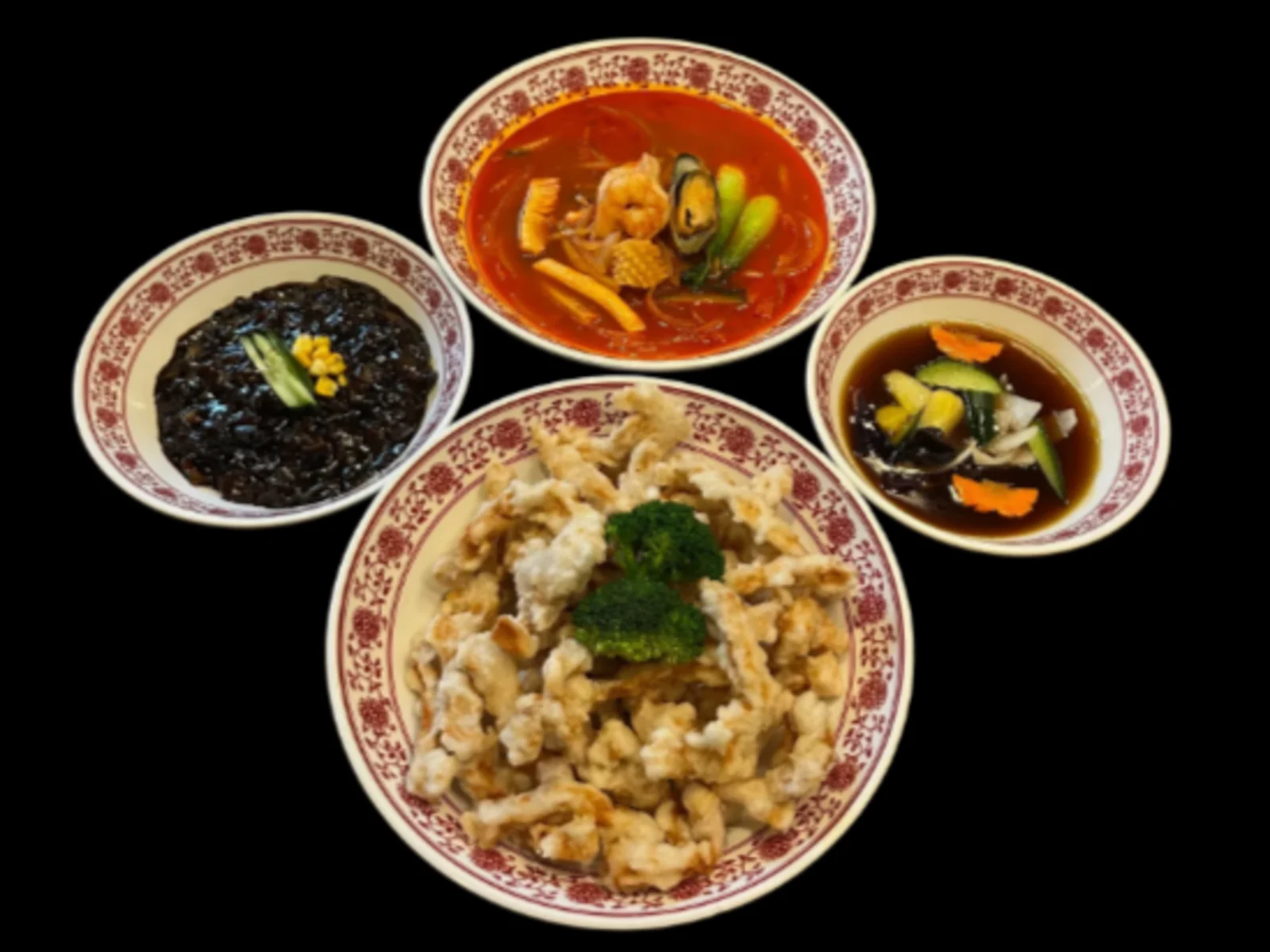 Sweet and Sour Pork Combo (탕수육 콤보)