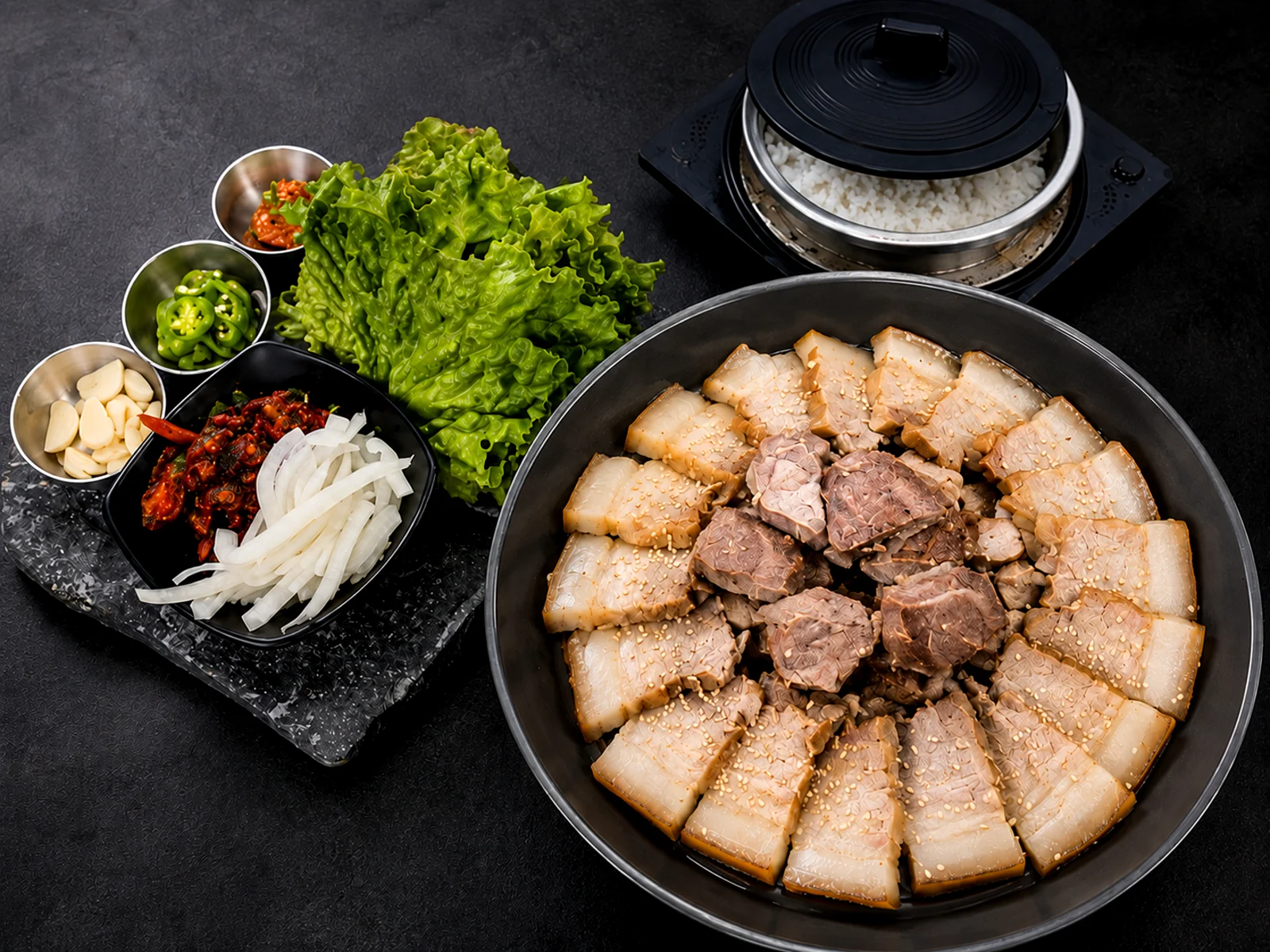 Bossam Combo (Slow-Cooked Pork)