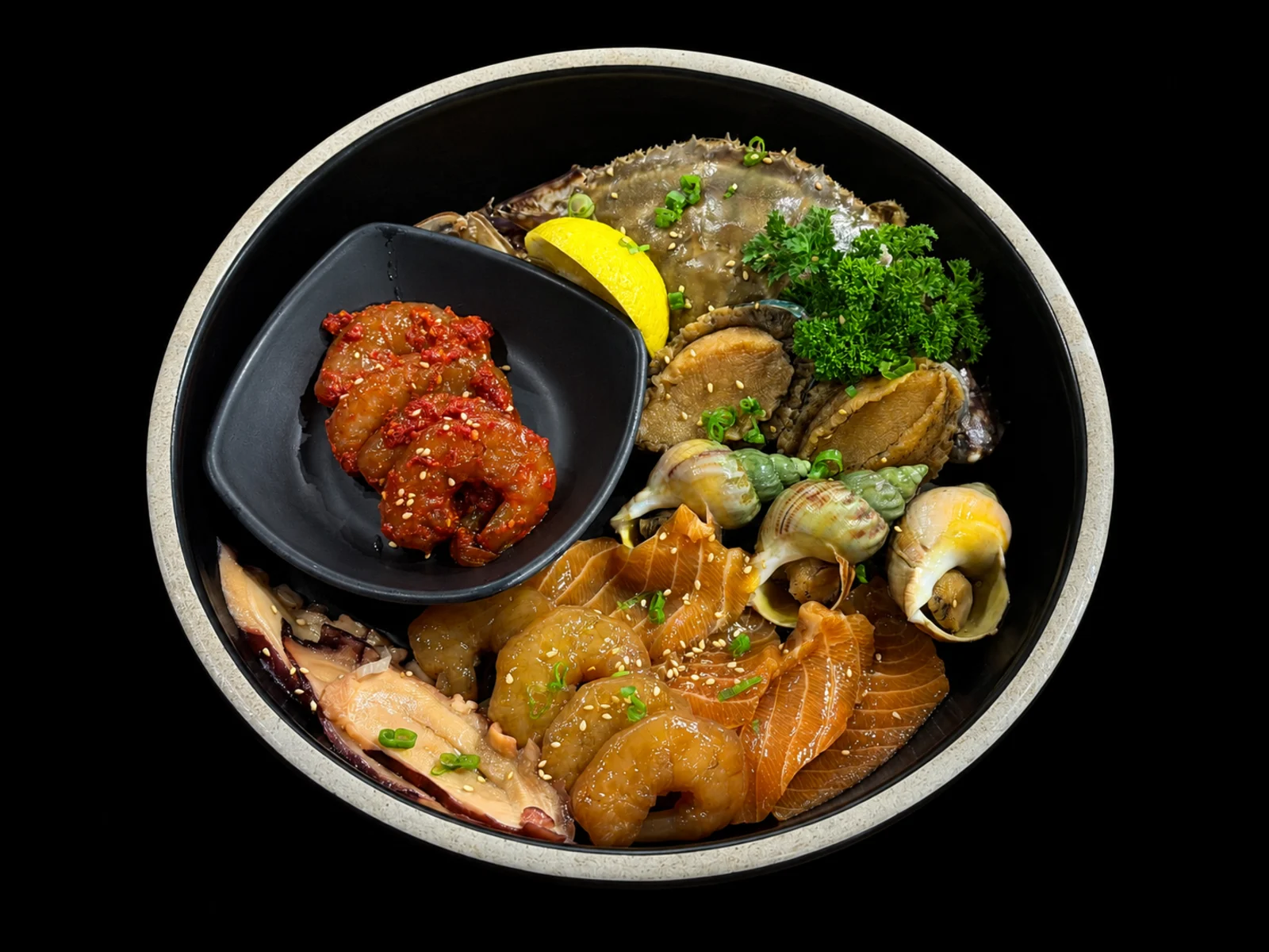 Assorted Soy Sauce Marinated Seafood
