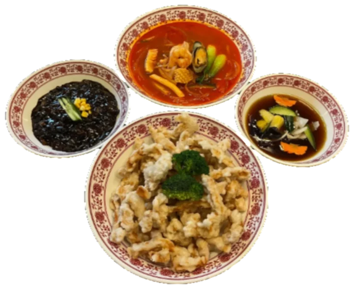 Sweet and Sour Pork Combo (탕수육 콤보)